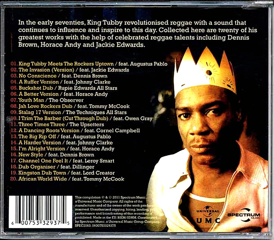 King Tubby - The Dub Master (20 tracks) Music CD