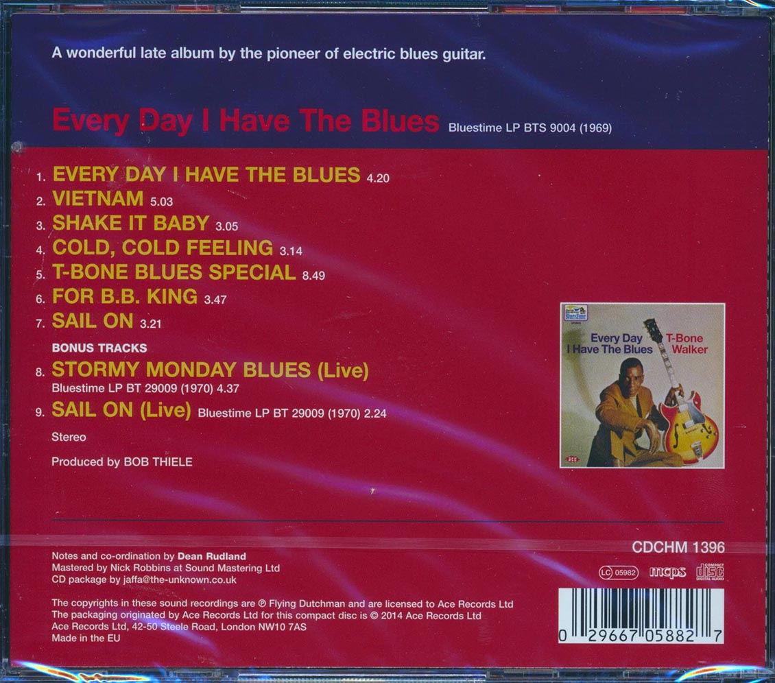 T-Bone Walker - Every Day I Have The Blues Music CD