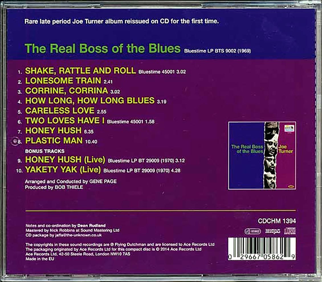 Joe Turner - The Real Boss Of The Blues Music CD