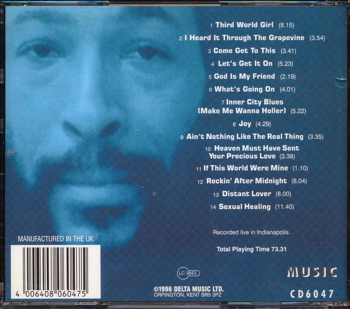 Marvin Gaye - Sexual Healing: Live In Indianapolis Music CD