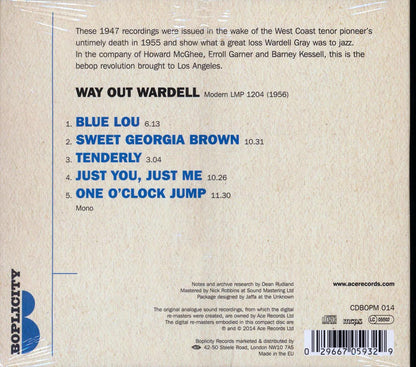 Wardell Gray - Way Out Wardell Music CD