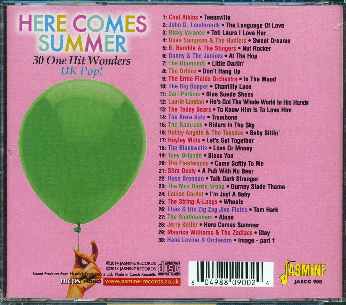 Various - Here Comes Summer: UK Pop! 30 One Hit Wonders (30 tracks) Music CD