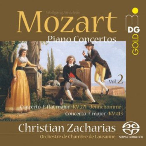 the album cover for Mozart / Christian Zacharias - Piano Concertos 2