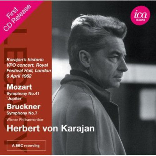 the album cover for Mozart / Bruckner / Herbert Karajan Von - Herbert Von Karajan