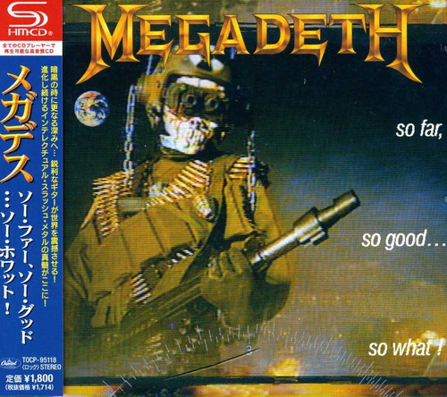 the album cover for Megadeth - So Far. So Good So What! [Import]