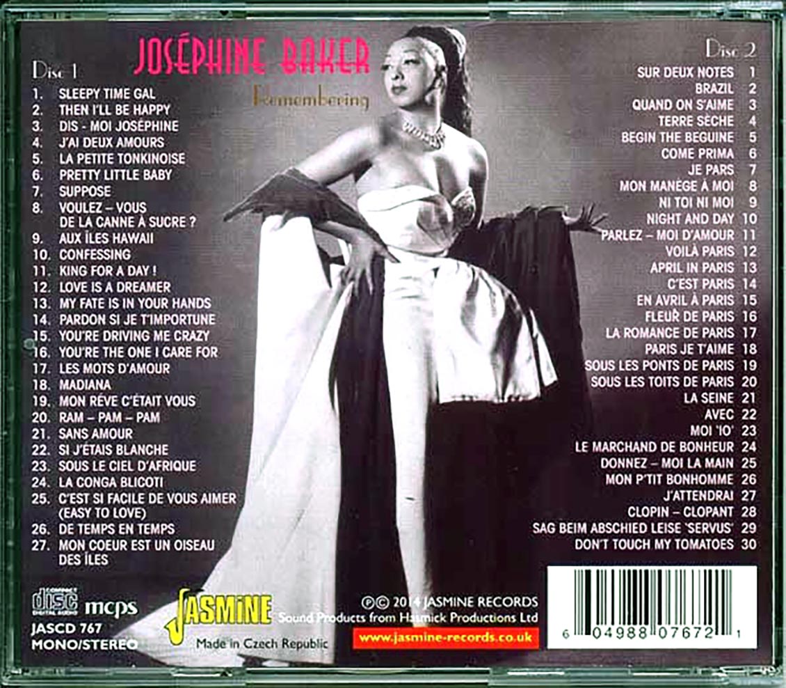 Josephine Baker - Remembering (57 tracks) (2xCD) Music CD