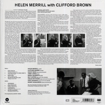 Helen Merrill, Clifford Brown - Helen Merrill With Clifford Brown (+bonus track) (ltd. ed.) (180g) (remastered) Vinyl Record