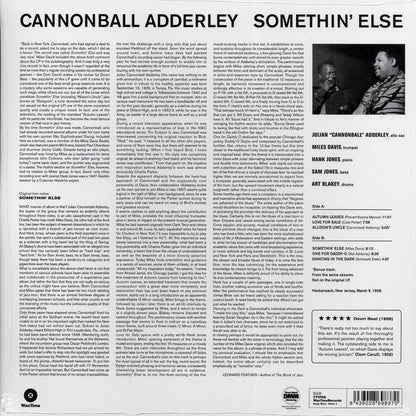 Cannonball Adderley - Somethin' Else (ltd. ed.) (180g) (remastered) Vinyl Record