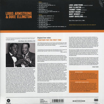 Louis Armstrong, Duke Ellington - Louis Armstrong & Duke Ellington: The Great Summit (+bonus track) (ltd. ed.) (180g) (remastered) Vinyl Record