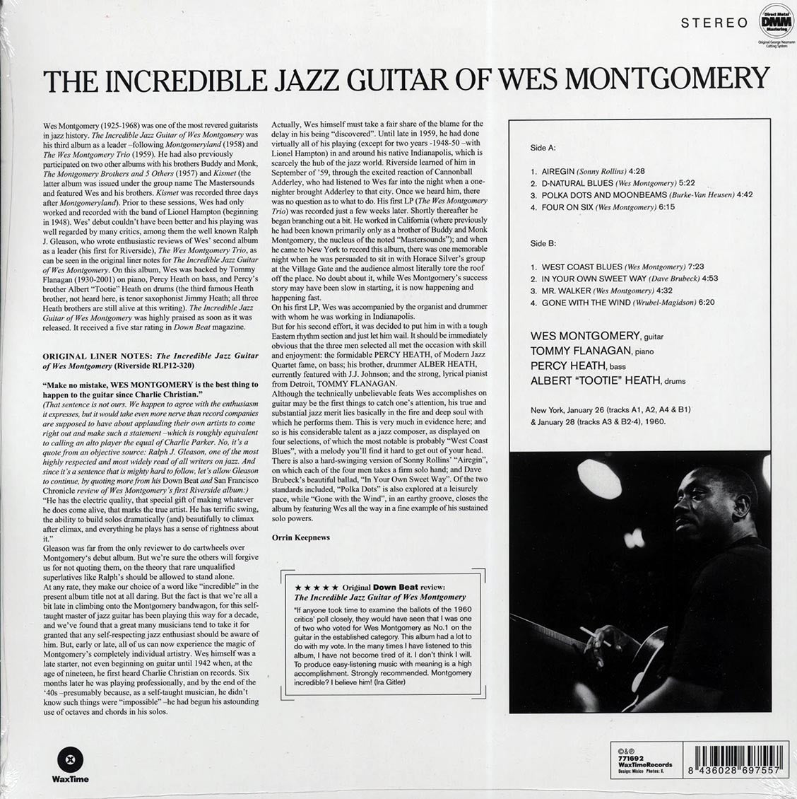 Wes Montgomery - The Incredible Jazz Guitar Of Wes Montgomery (ltd. ed.) (180g) Vinyl Record