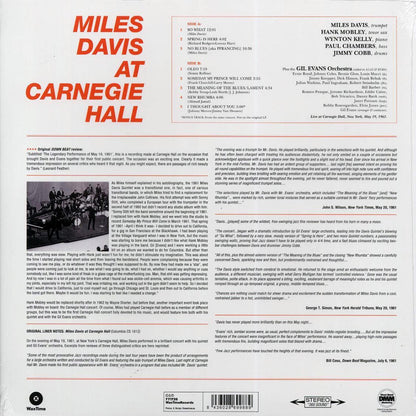 Miles Davis - Miles Davis At Carnegie Hall (+bonus track) (ltd. ed.) (180g) (remastered) Vinyl Record