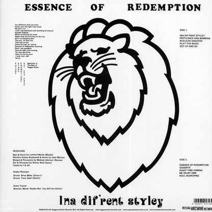 Essence Of Redemption - Ina Dif'rent Styley (2014 FIRST PRESS) (incl. mp3) Vinyl Record