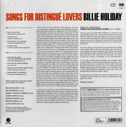 Billie Holiday - Songs For Distingue Lovers (ltd. ed.) (180g) Vinyl Record