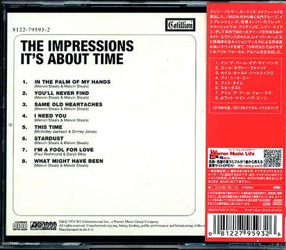 The Impressions It's About Time ltd ed 24 bit mastering remastered Music CD