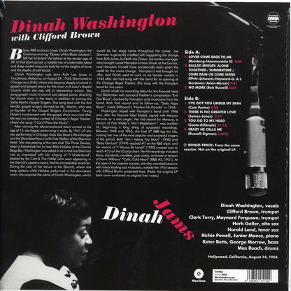 Dinah Washington - Dinah Jams (ltd. ed.) (180g) (remastered) Vinyl Record
