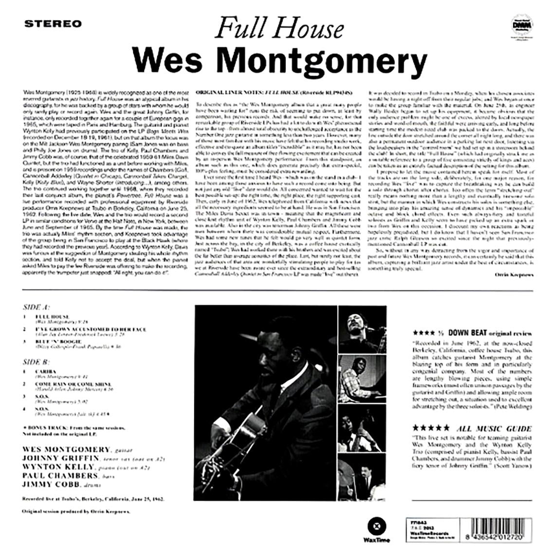 Wes Montgomery - Full House (ltd. ed.) (180g) Vinyl Record