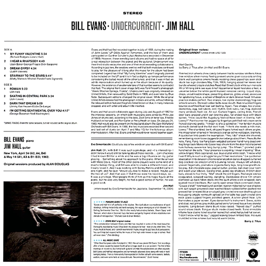 Bill Evans, Jim Hall - Undercurrent (180g) Vinyl Record