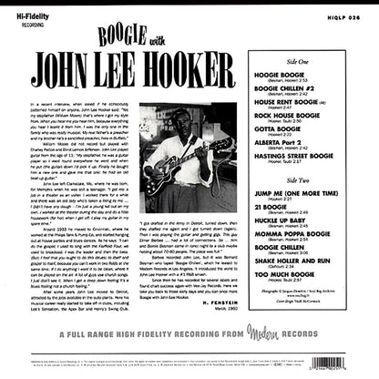 John Lee Hooker - Boogie With John Lee Hooker (180g) Vinyl Record