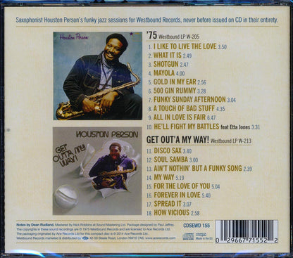 Houston Person - Houston Person '75 + Get Out' A My Way! Music CD