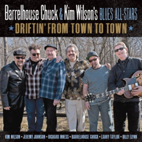 the album cover for Barrelhouse Chuck - Driftin' From Town To Town