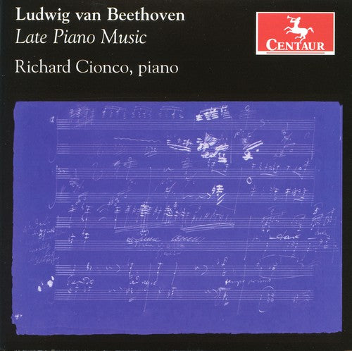 the album cover for Richard Cionco - Late Piano Music