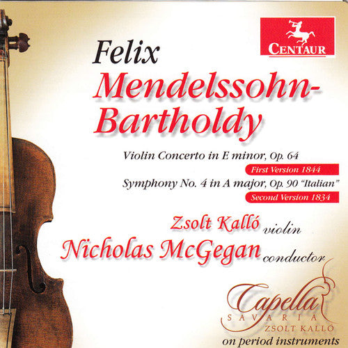 Mendelssohn / Kallo / Savaria / Mcgegan - Violin Cto In E Minor Op 64 / Sym No 4 In A Major - Music CD
