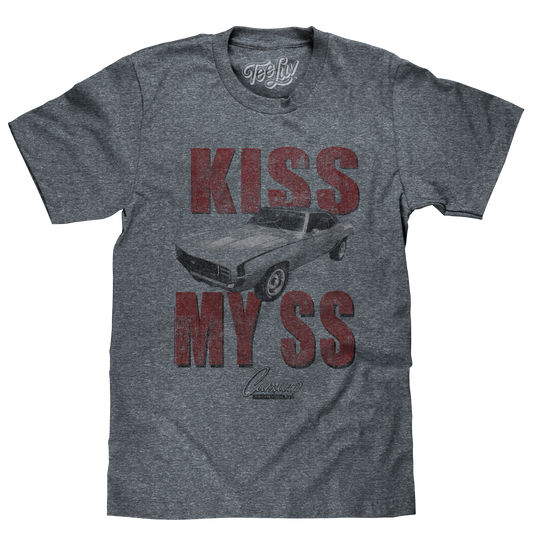 Kiss My SS Chevrolet Camaro T-Shirt - Gray