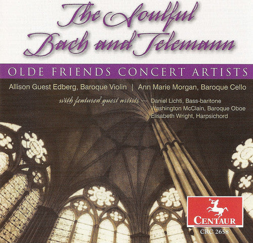 the album cover for Allison Guest Edberg - Soulful Bach & Telemann