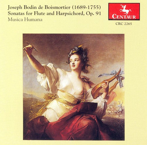 the album cover for Boismortier / Stuhr-Rommereim - Sonatas for Flute & Harpsichord 1-6 Op 91