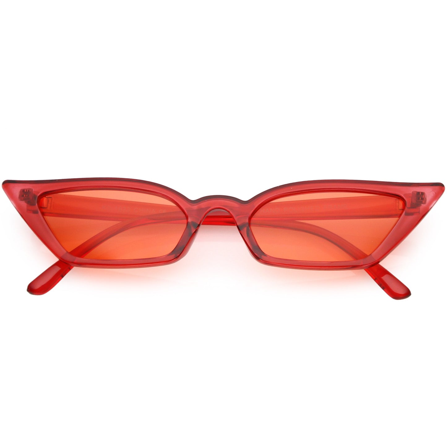 Retro Women's Translucent Thin Cat Eye Color Tone Sunglasses C663