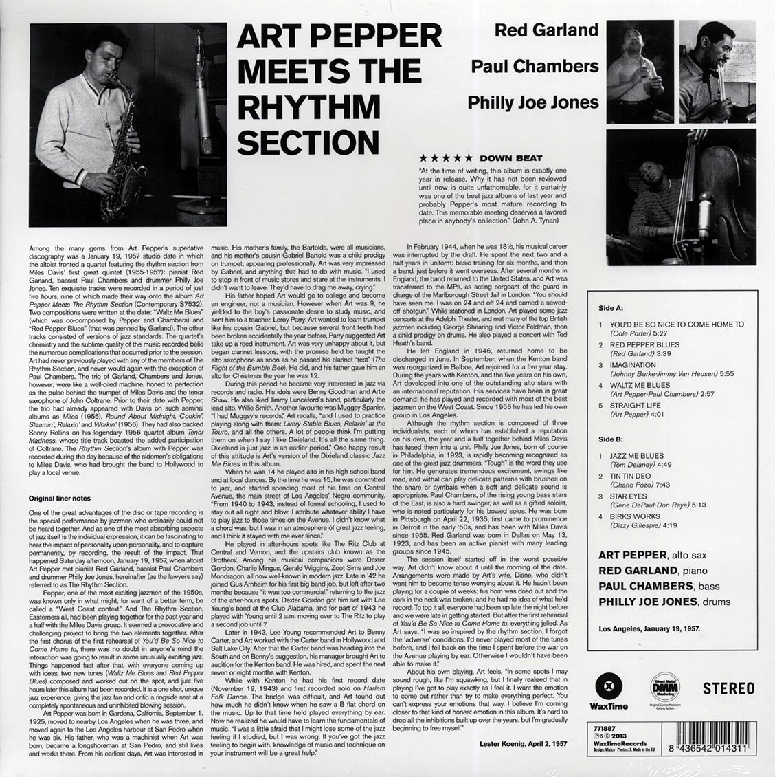 Art Pepper - Art Pepper Meets The Rhythm Section (ltd. ed.) (180g) Vinyl Record