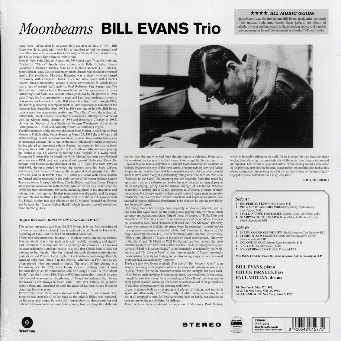 Bill Evans Trio - Moonbeams (ltd. ed.) (180g) (remastered) Vinyl Record