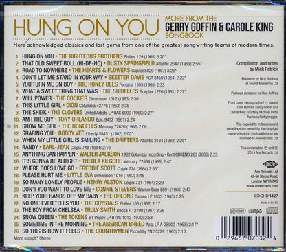 Righteous Brothers, The Drifters, Dusty Springfield, Etc. - Hung On You: More From Gerry Goffin & Carole King Songbook (26 tracks) Music CD