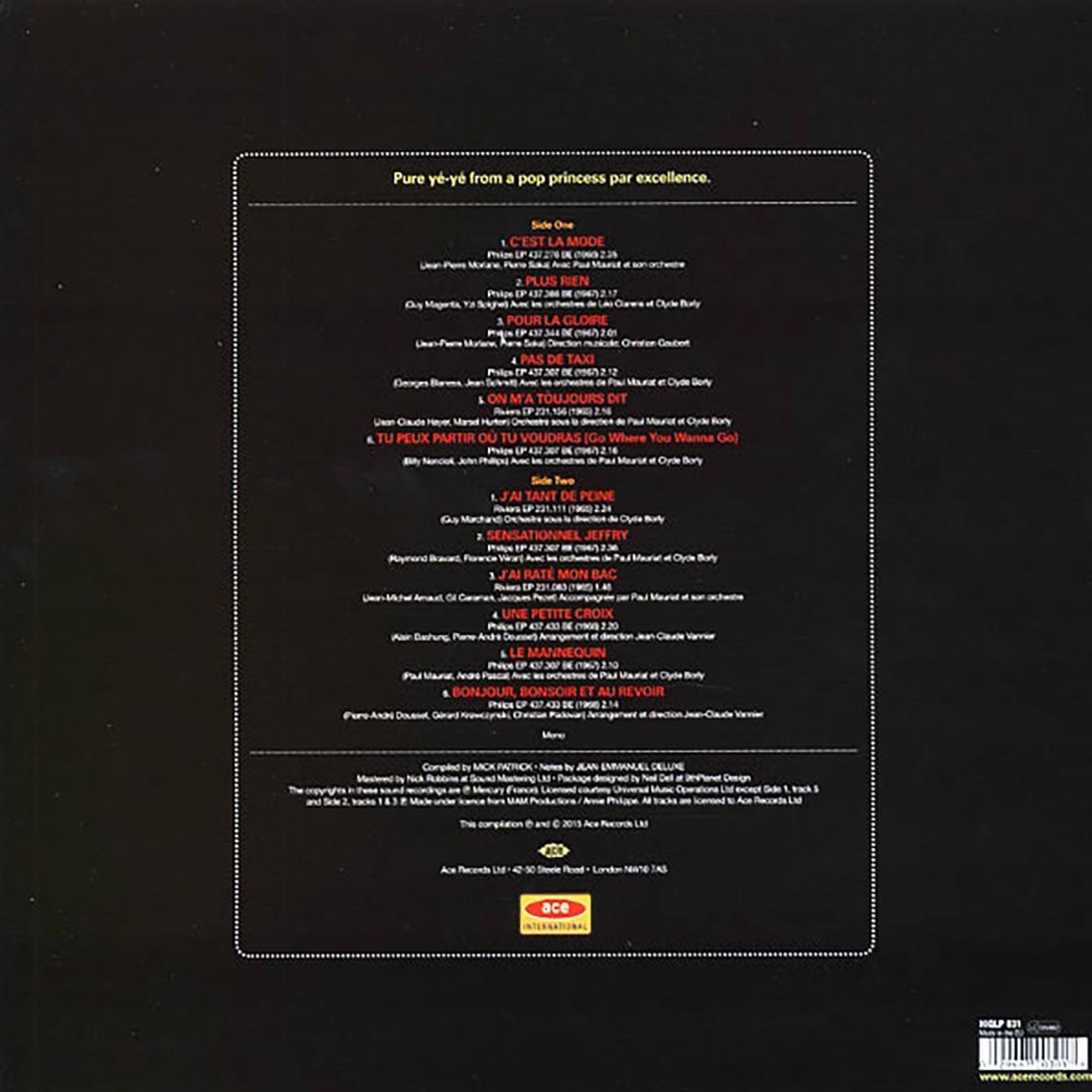 Annie Philippe - Sensationnel! Ye+Ye Bonbons 1965-1968 (180g) Vinyl Record