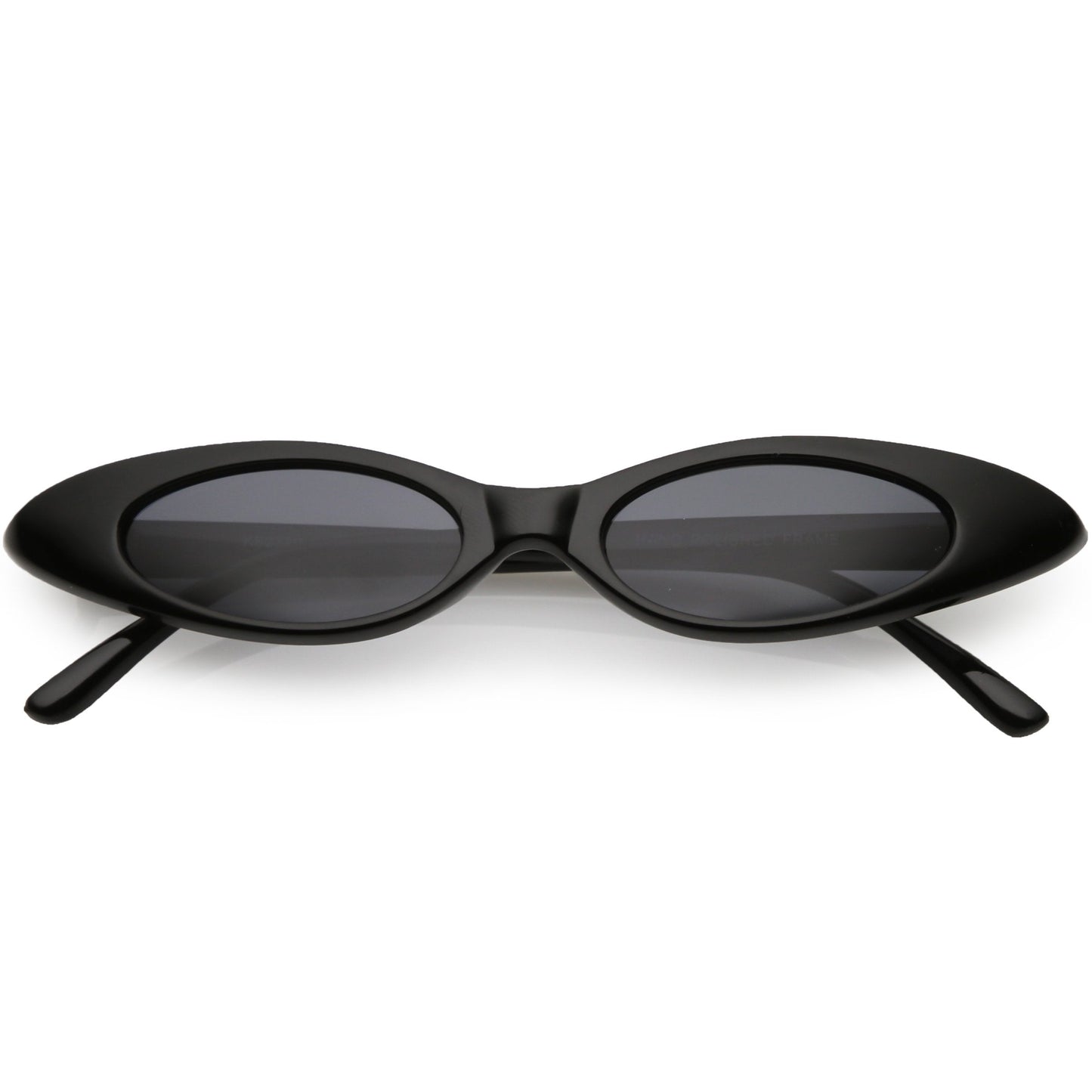Women's Retro 90's Thin Color Tone Cat Eye Sunglasses C662