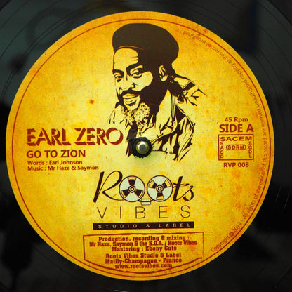 Earl Zero - Go To Zion (Extended Mix)  /  Nam - Zion Blood (Extended Mix) 12" Vinyl Record