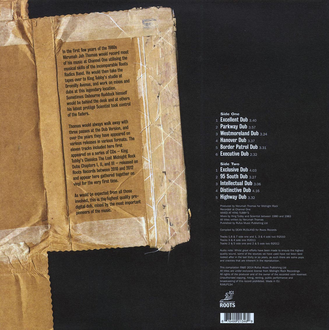 King Tubby - Midnight Rock At King Tubby's Vinyl Record
