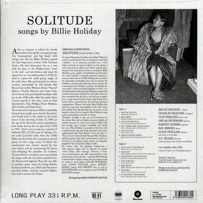 Billie Holiday - Solitude (ltd. ed.) (180g) (remastered) Vinyl Record