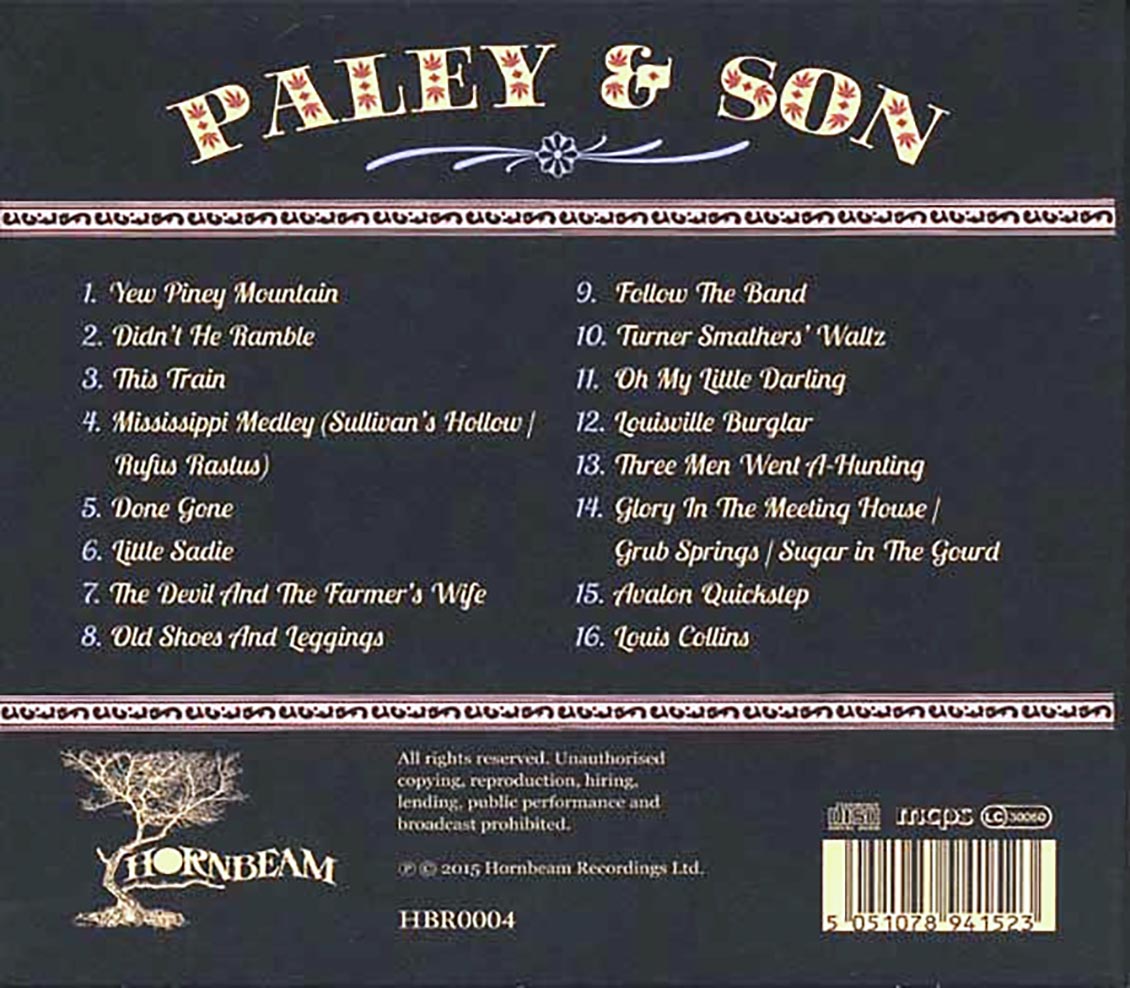 Paley & Son Paley & Son Music CD