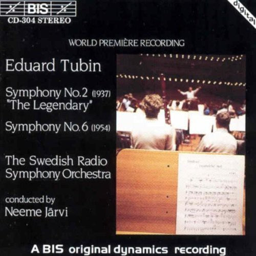 Tubin / Jarvi / Swedish Radio Orchestra - Symphonies 2 & 6 - Music CD