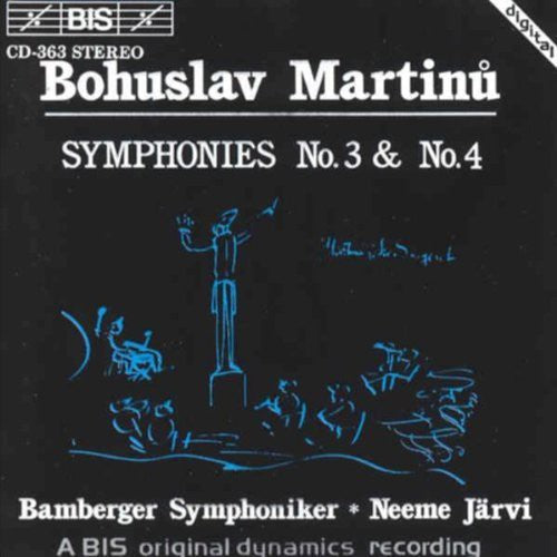 the album cover for Neeme JÃ¤rvi - Symphonies 3 & 4