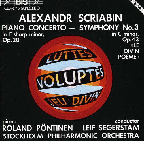 Scriabin / Pontinen / Segerstam / Stockholm Po - Piano Concerto / Symphony 3 "divine Poem" - Music CD