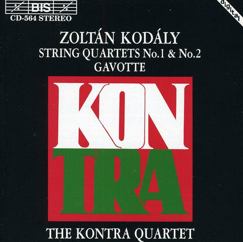 the album cover for Kontra Quartet - String Quartets 1 & 2 / Gavotte