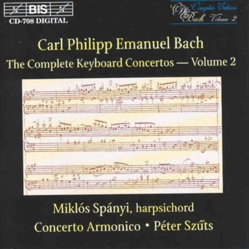 Bach,c.p.e. / Spanyi / Szuts - Keyboard Concertos 2 - Music CD