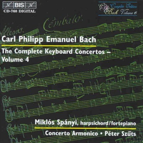 Bach,c.p.e. / Spanyi / Szuts / Concerto Armonico - Complete Keyboard Concerti Iv - Music CD