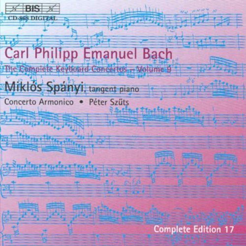 Bach,c.p.e. / Spanyi / Tangent - Complete Keyboard Concertos 9 - Music CD