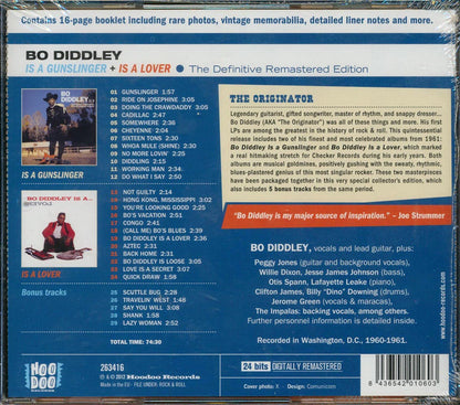 Bo Diddley - Is A Gunslinger + Is A Lover Music CD