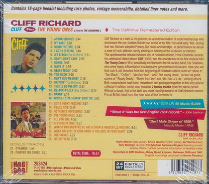 Cliff Richard - Cliff + The Young Ones Music CD