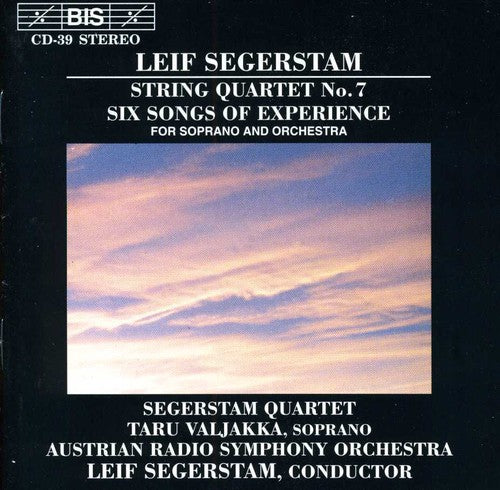 Segerstam / Valjakka - String Quartet 7 / 6 Songs Of Experience - Music CD