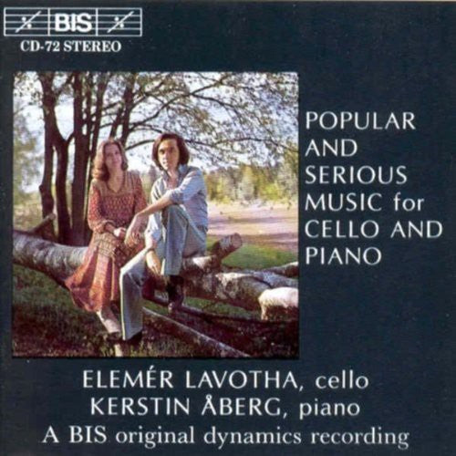 the album cover for Elemer Lavotha - Popular & Serious Music Cello & Piano / Various